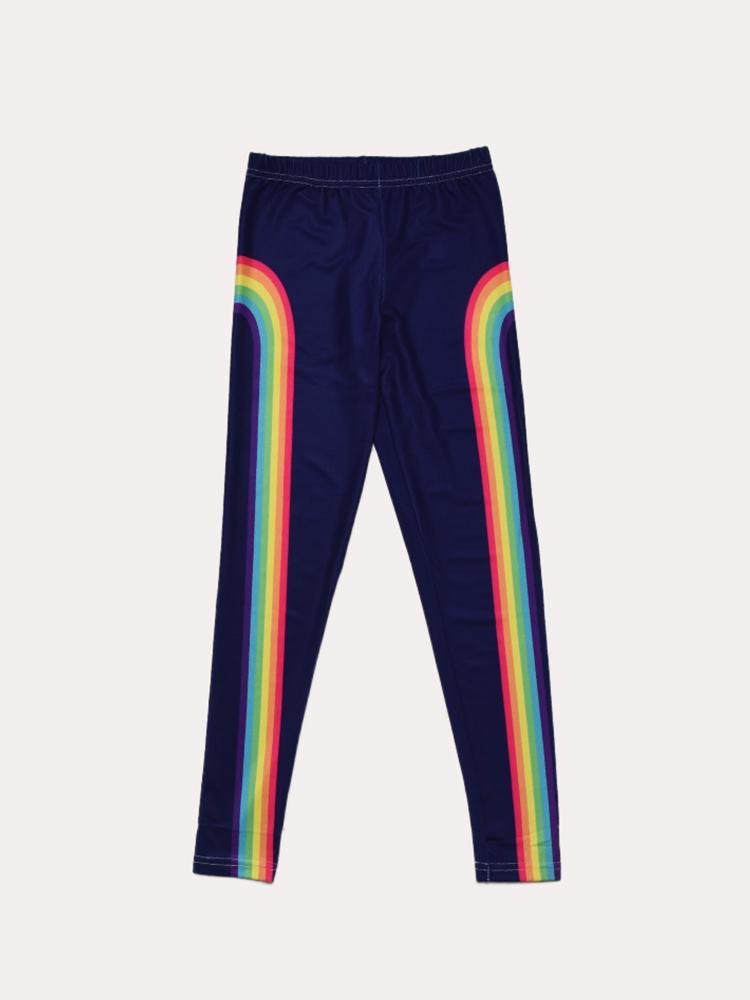 Iscream Girls' Rainbow Leggings - Saint Bernard