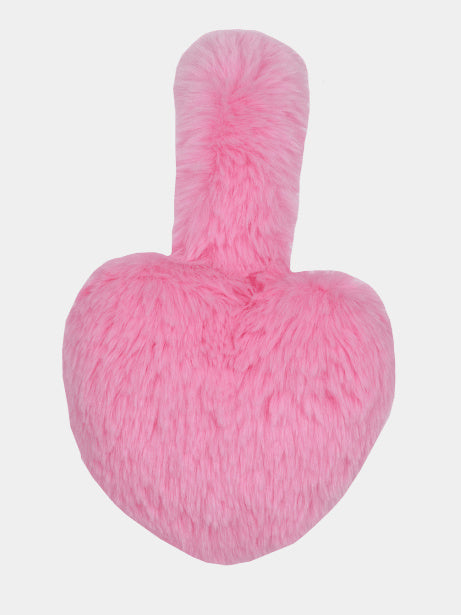 ISCREAM Girls' Heart Furry Ear Muff - Saint Bernard