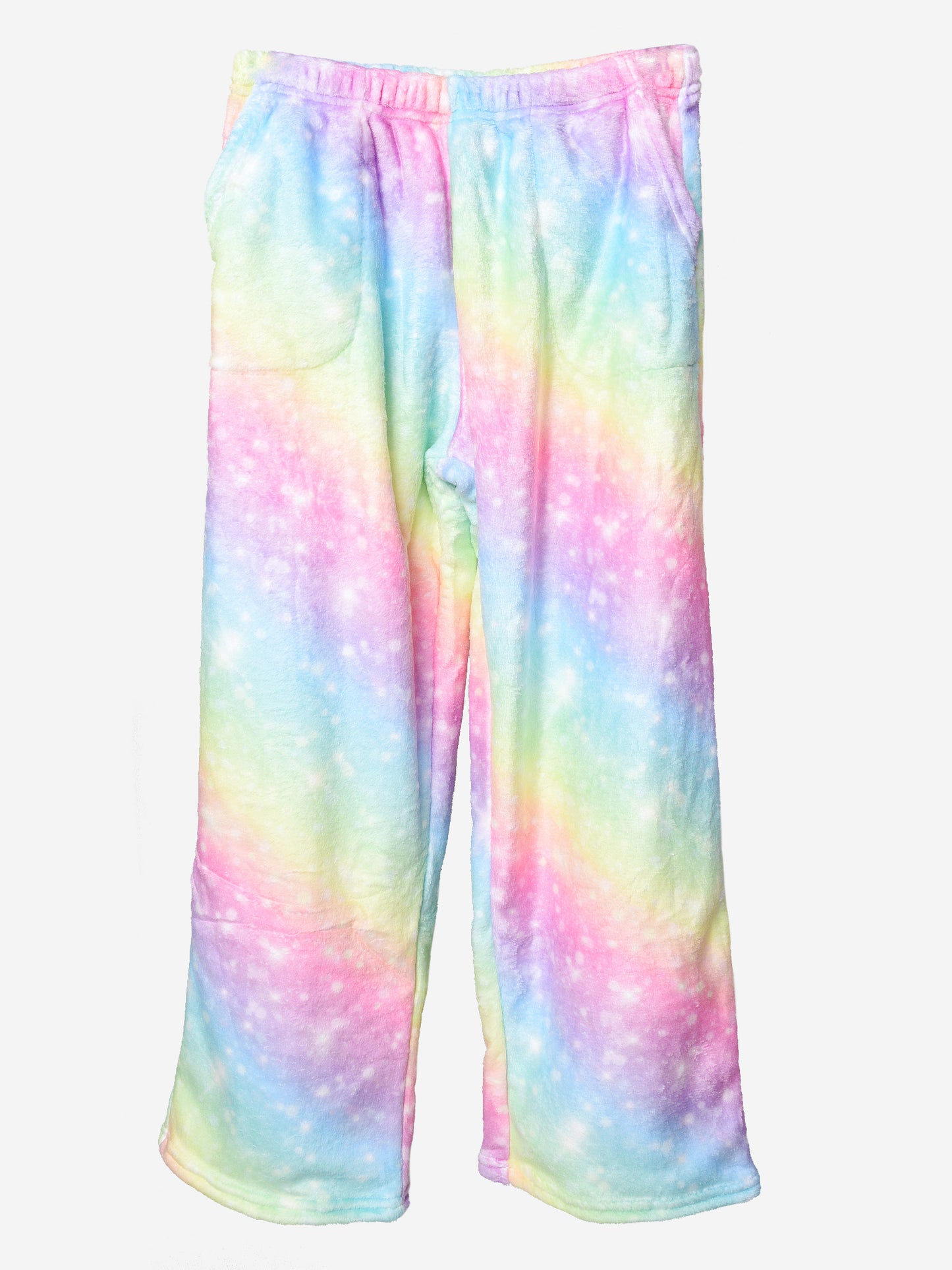 ISCREAM Girls' Shimmering Rainbow Plush Pant