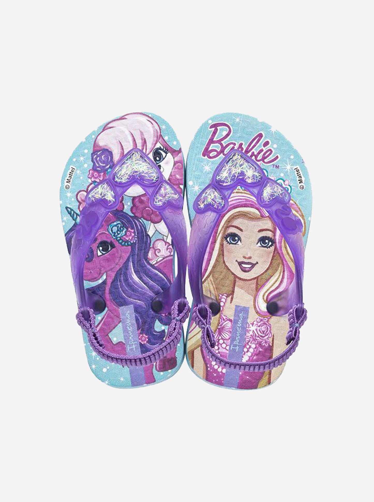 Ipanema Girls' Barbie Baby Unicorn Flip Flops - Saint Bernard