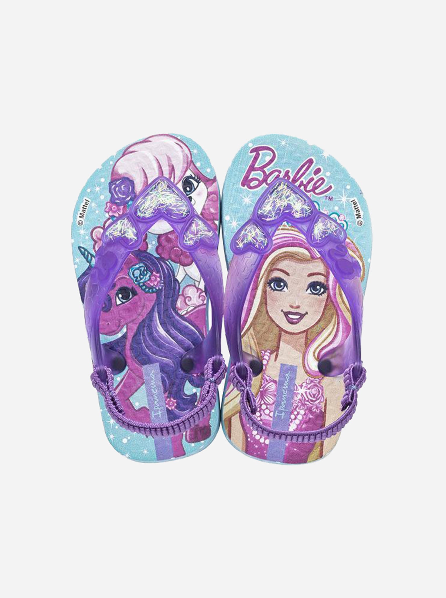 Ipanema Girls' Barbie Baby Unicorn Flip Flops - Saint Bernard