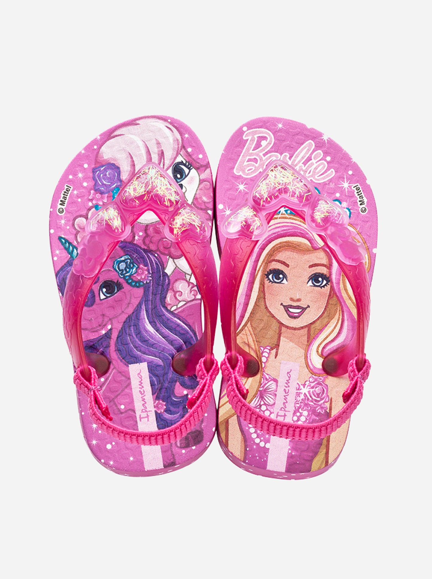 Ipanema Girls' Barbie Baby Unicorn Flip Flops - Saint Bernard