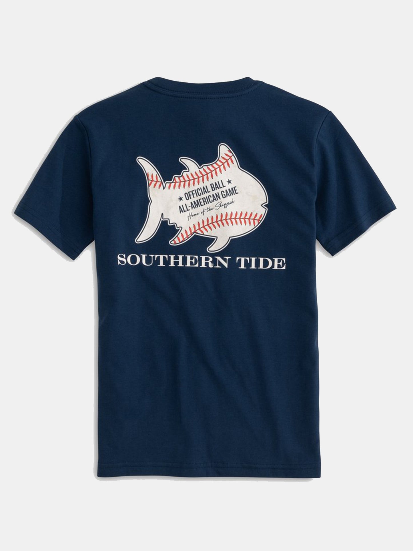Southern Tide Boys' Short Sleeve Baseball T-Shirt - Saint Bernard