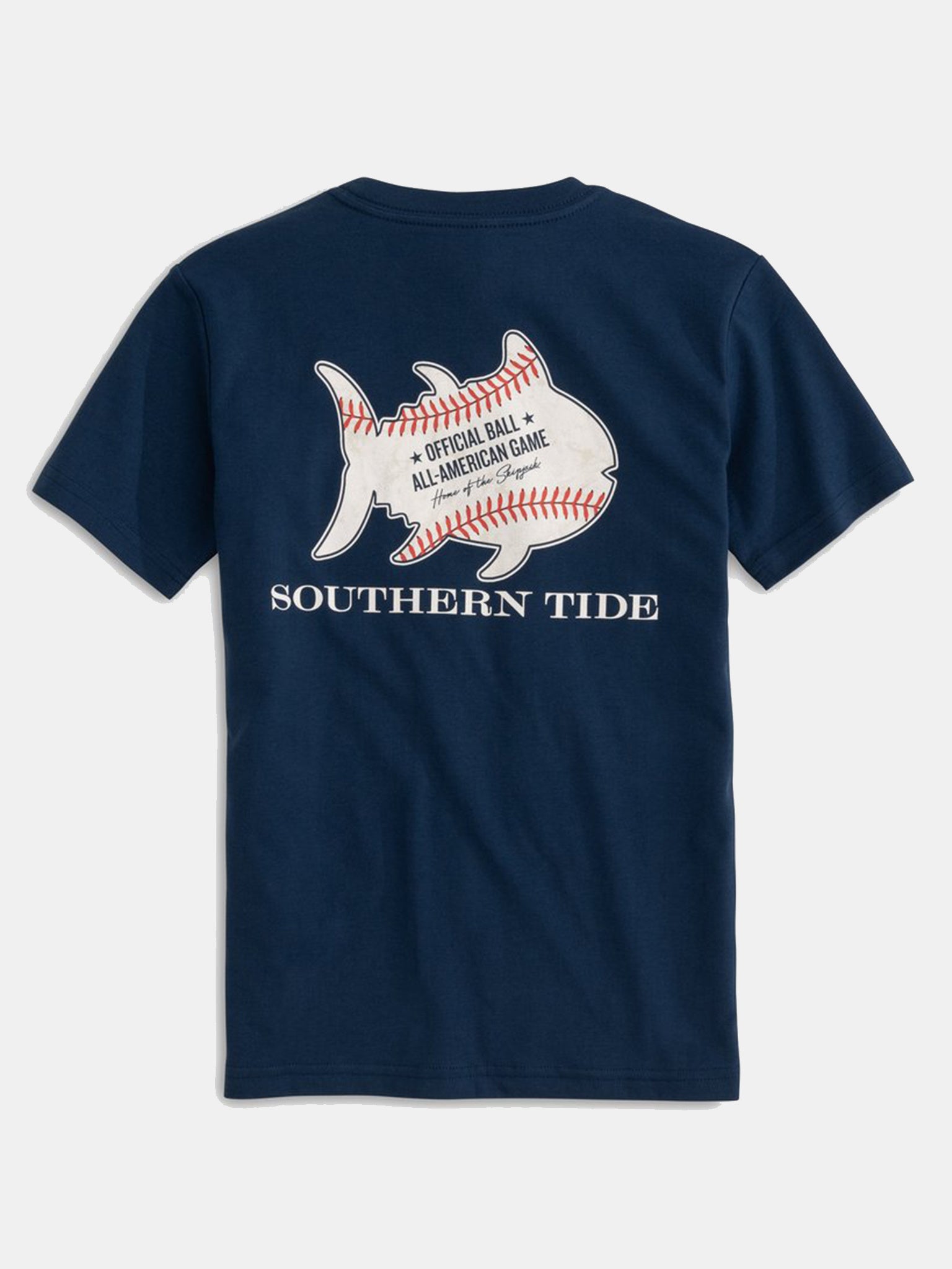 Southern Tide Boys' Short Sleeve Baseball T-Shirt - Saint Bernard