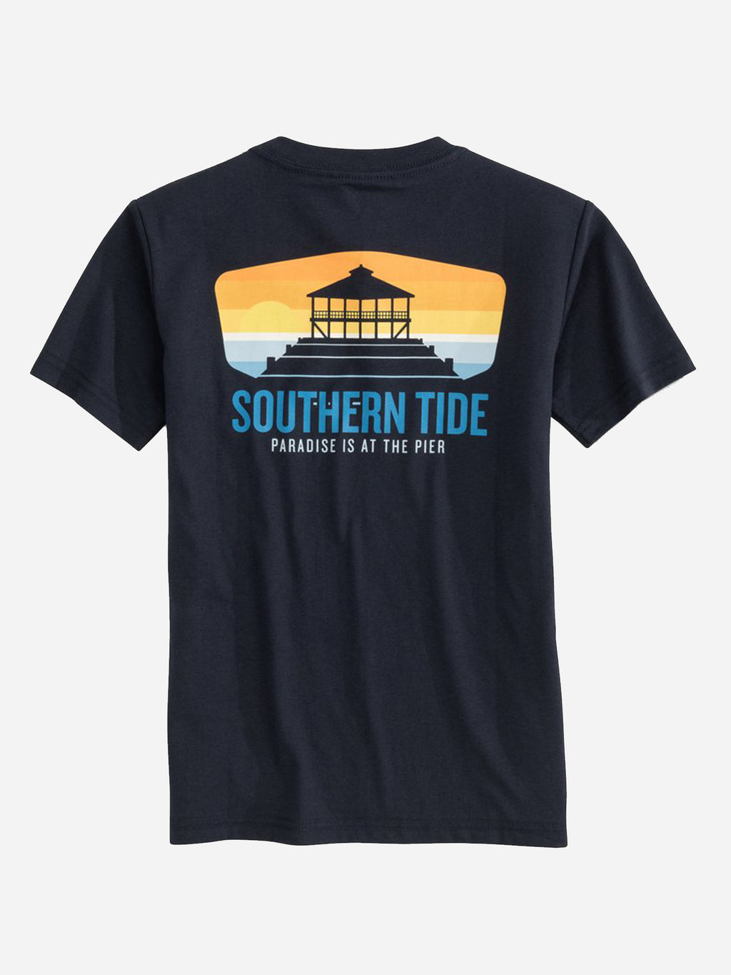 Southern Tide Boys' Paradise Is The Pier T-Shirt - Saint Bernard