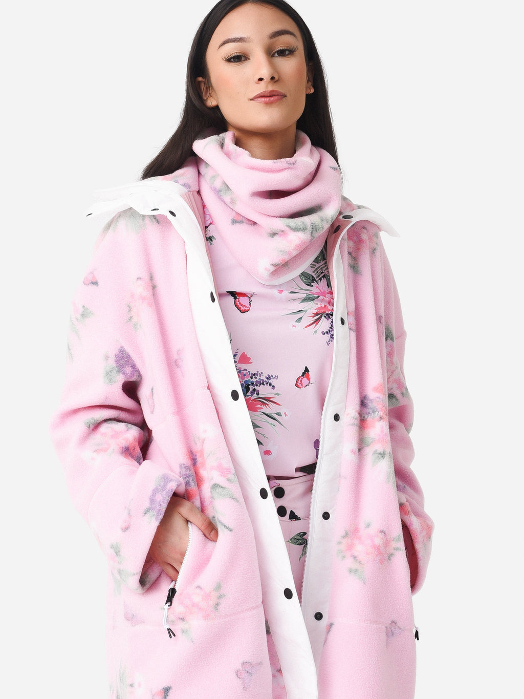 Bogner Fire + Ice X LoveShackFancy Women's Phili Fleece Jacket - Saint Bernard
