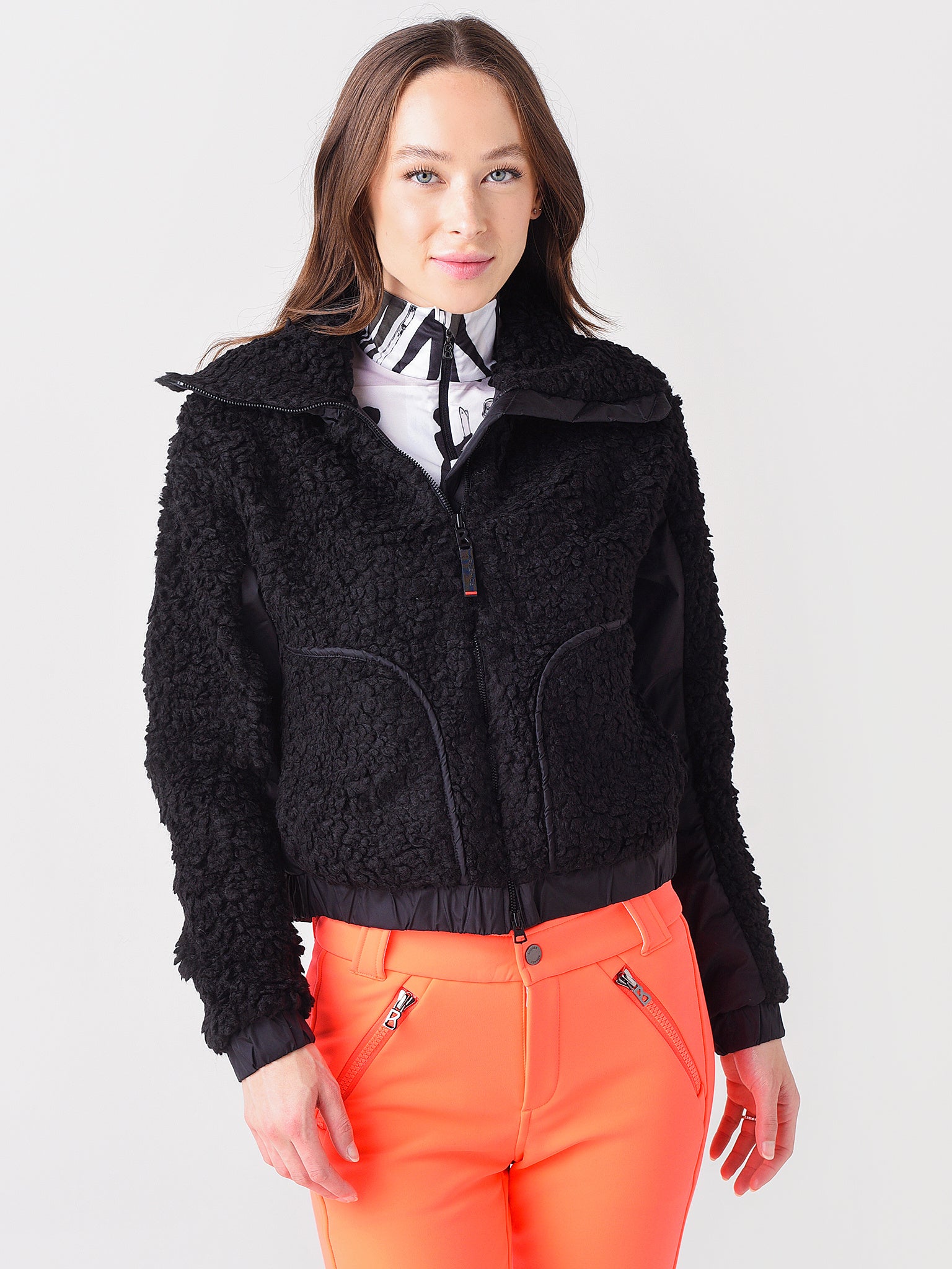 Bogner Fire + Ice Women's Nessy Shearling Ski Jacket - Saint Bernard