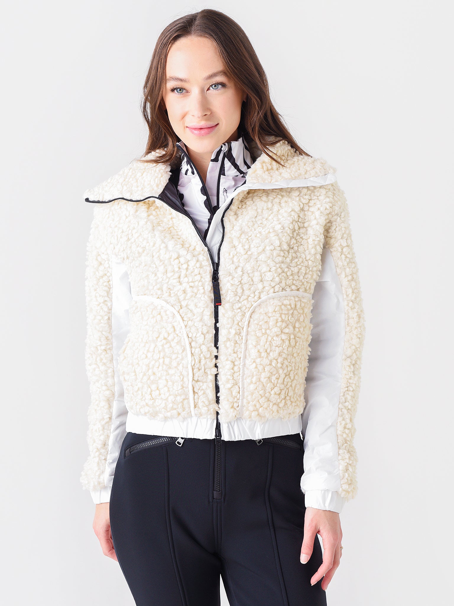 Bogner Fire + Ice Women's Nessy Shearling Ski Jacket - Saint Bernard