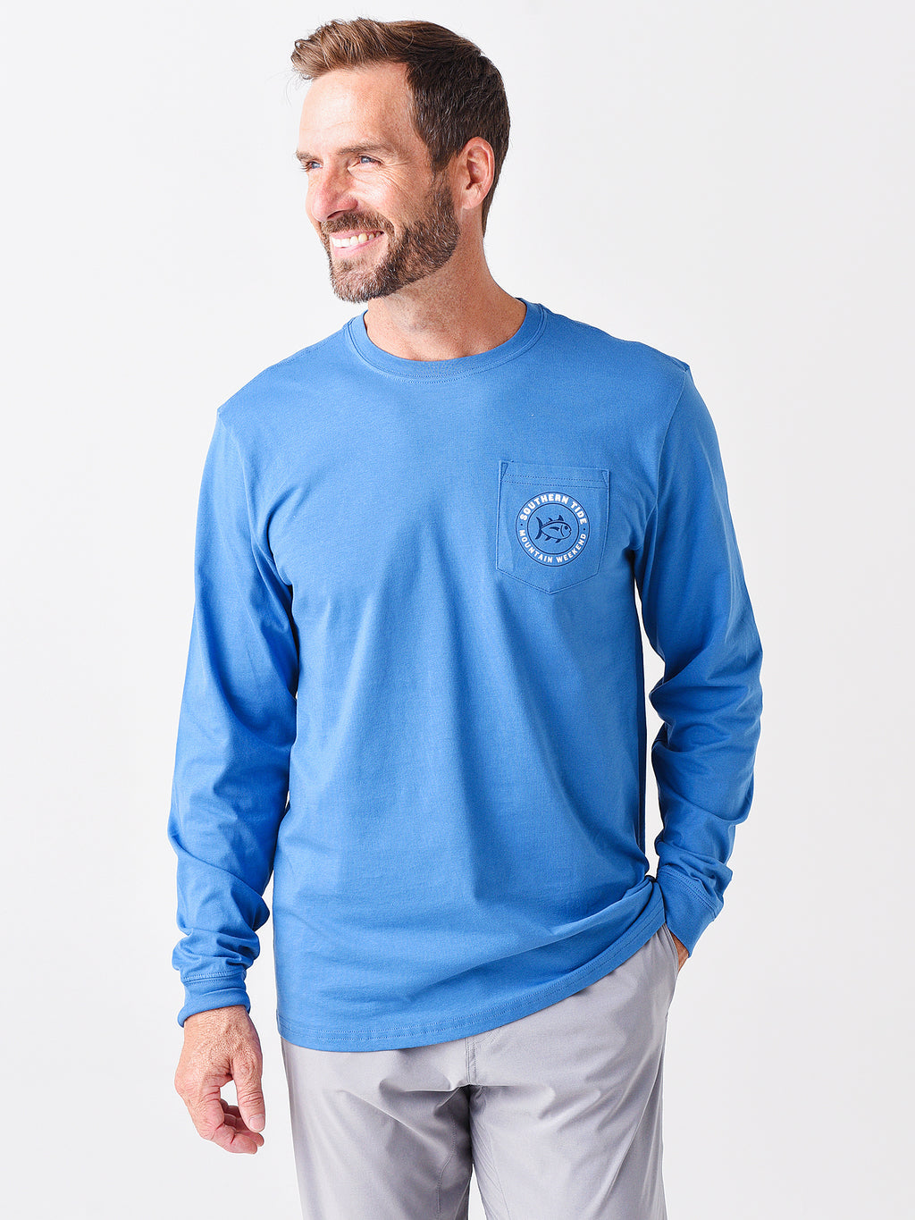 Southern Tide Men's Mountain Weekend Tee - Saint Bernard
