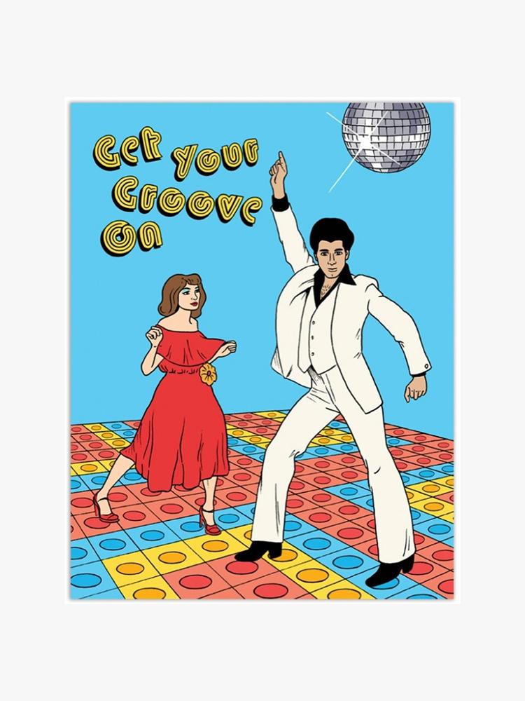 The Found Get Your Groove On Happy Birthday Card