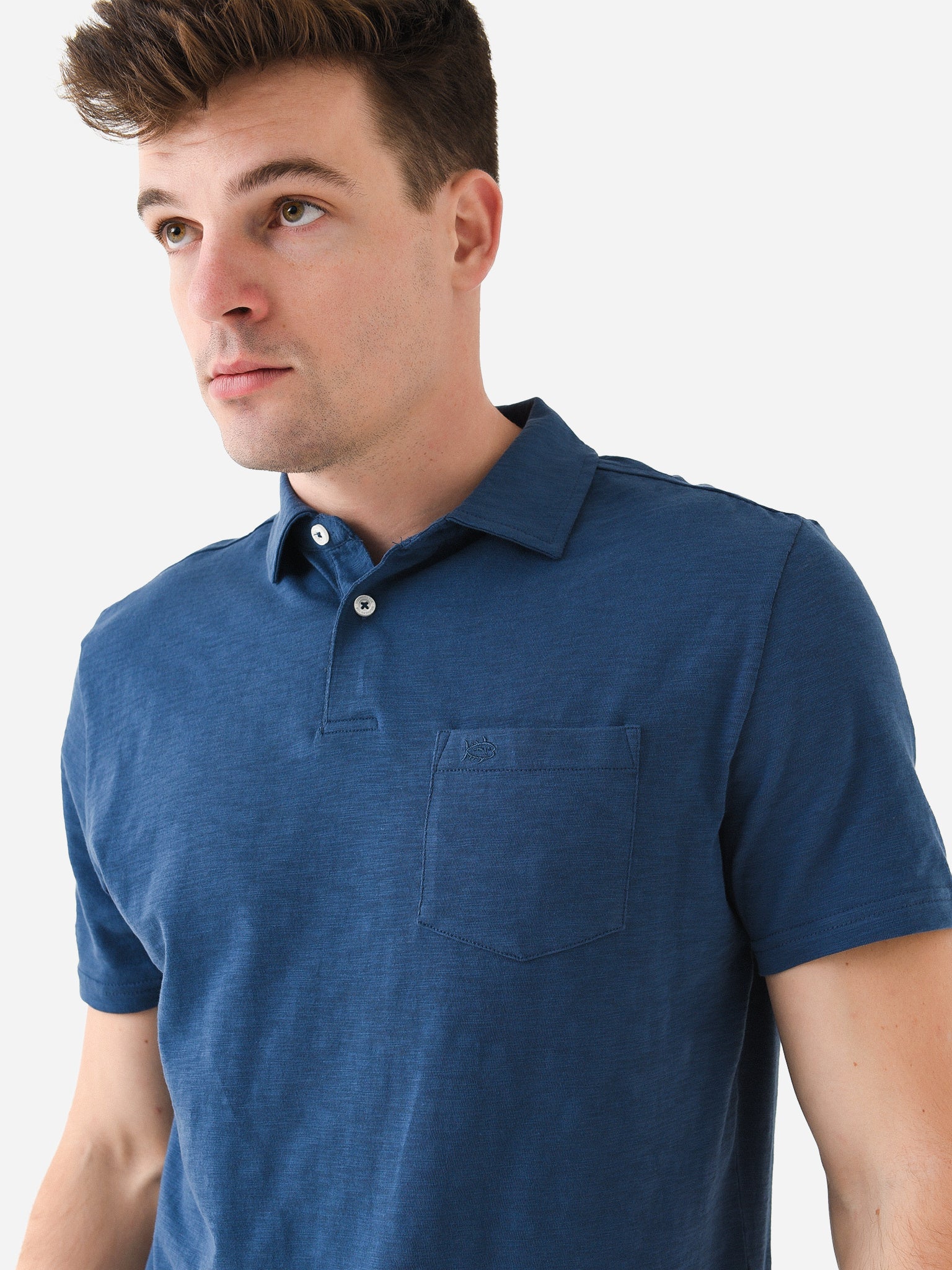 Southern Tide Men's Sun Farer Cotton Polo - Saint Bernard