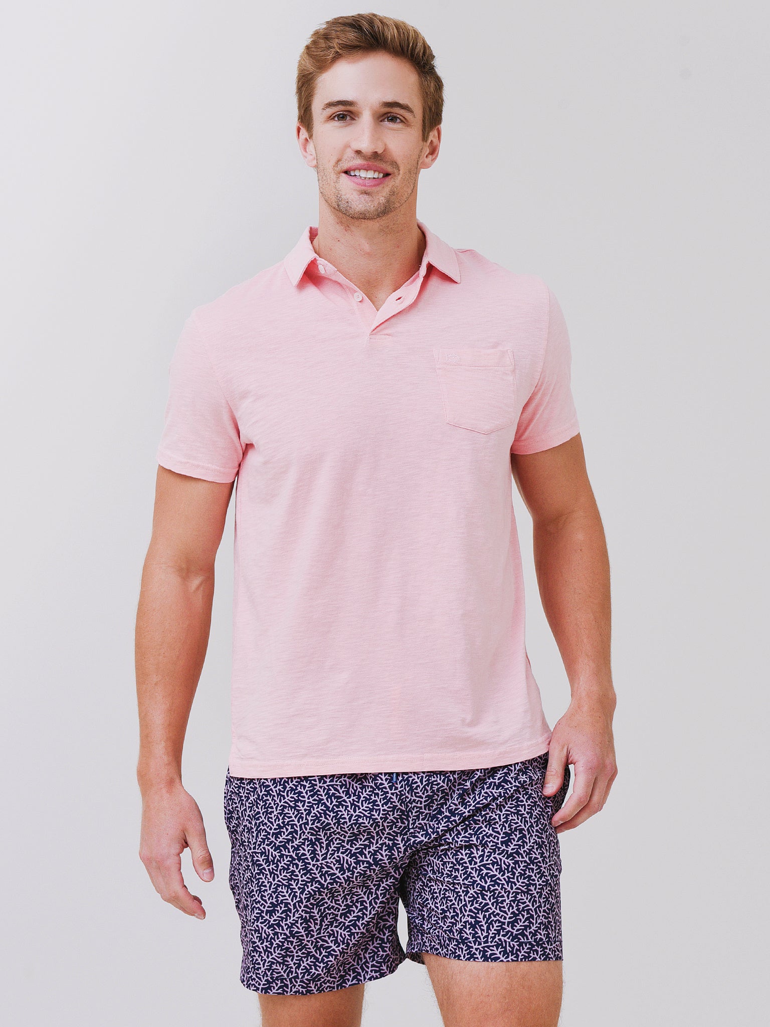 Southern Tide Men's Sun Farer Cotton Polo - Saint Bernard