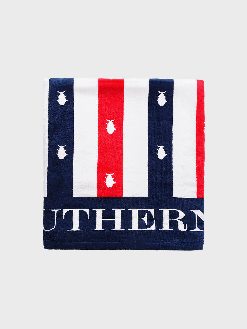 Southern Tide Skipjacks And Stripes Oversized Beach Towel - Saint Bernard