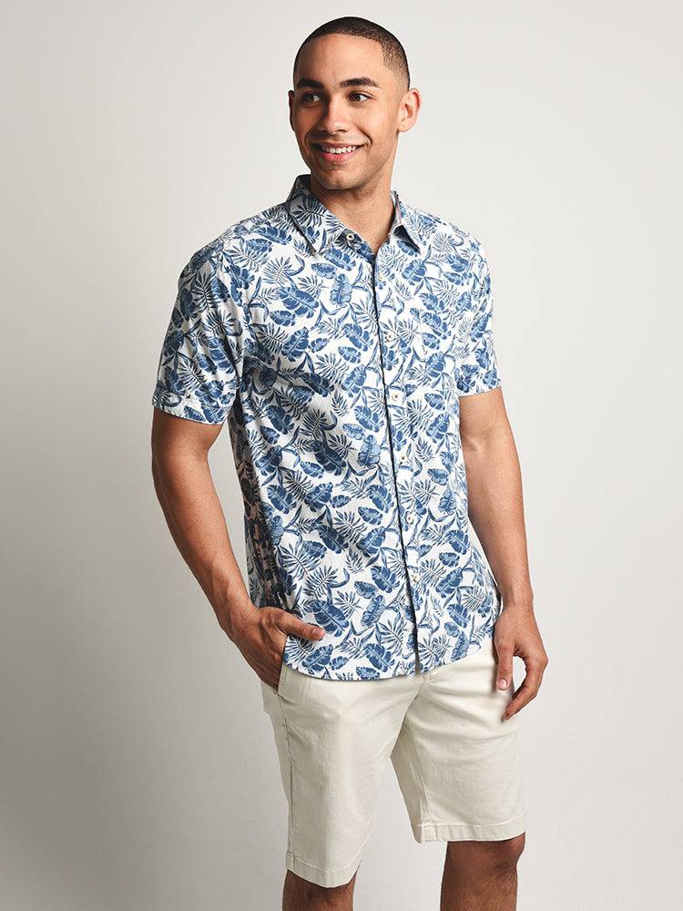 True Grit Batiks Short Sleeve Shirt - Saint Bernard