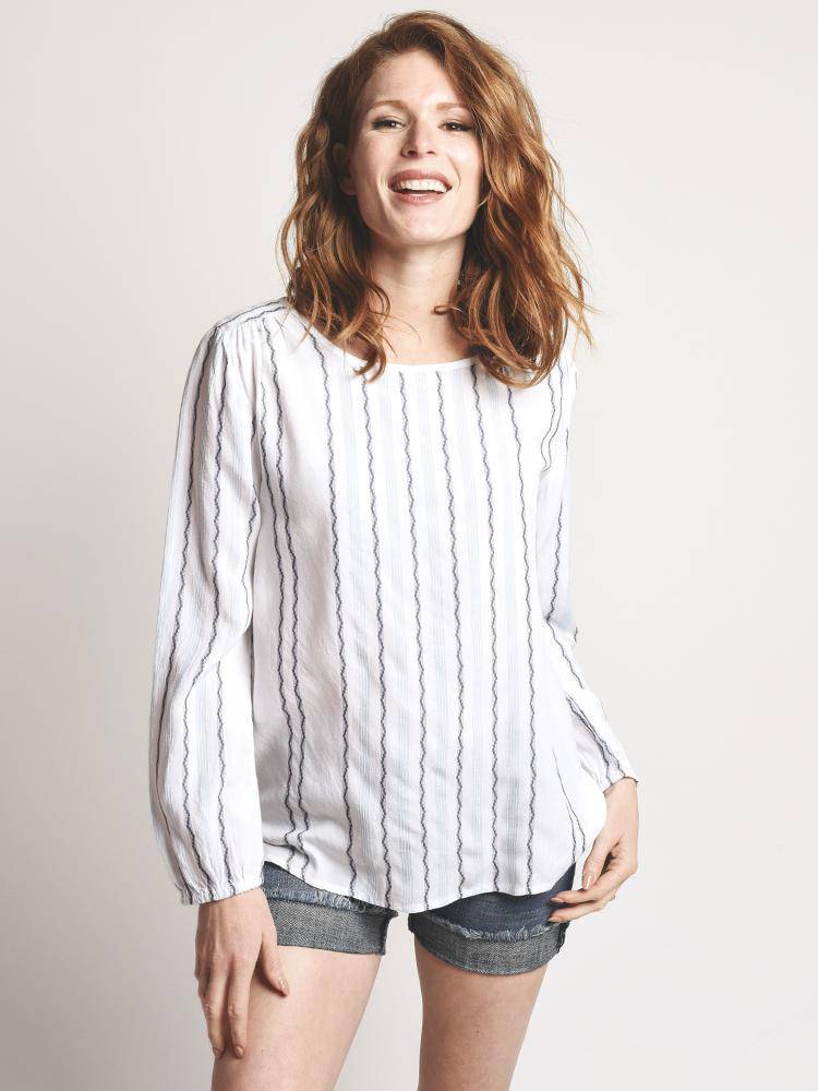 Dylan Ella Stripe Blouse - Saint Bernard