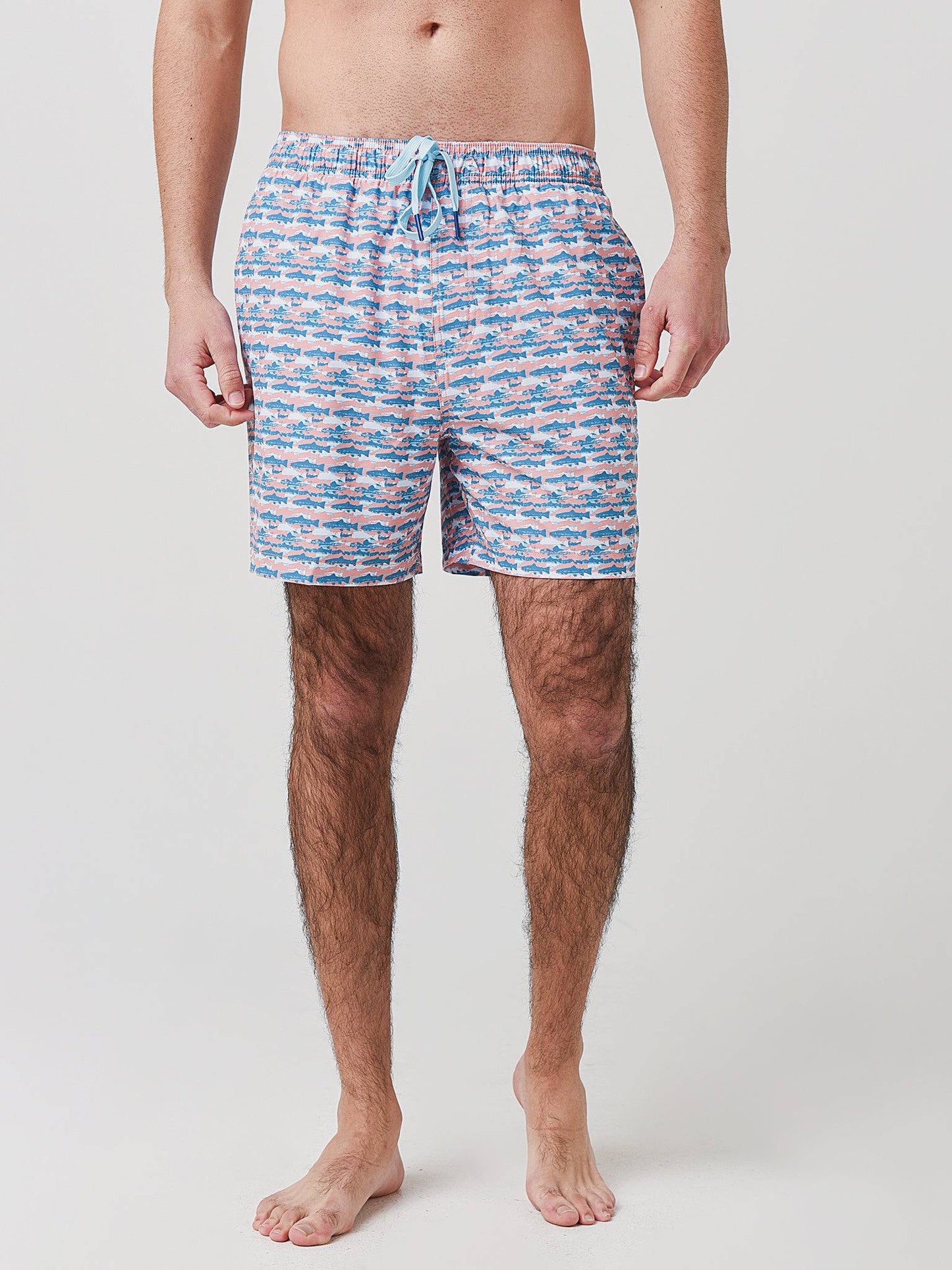Southern Tide Men's School of Fish Swim Short - Saint Bernard