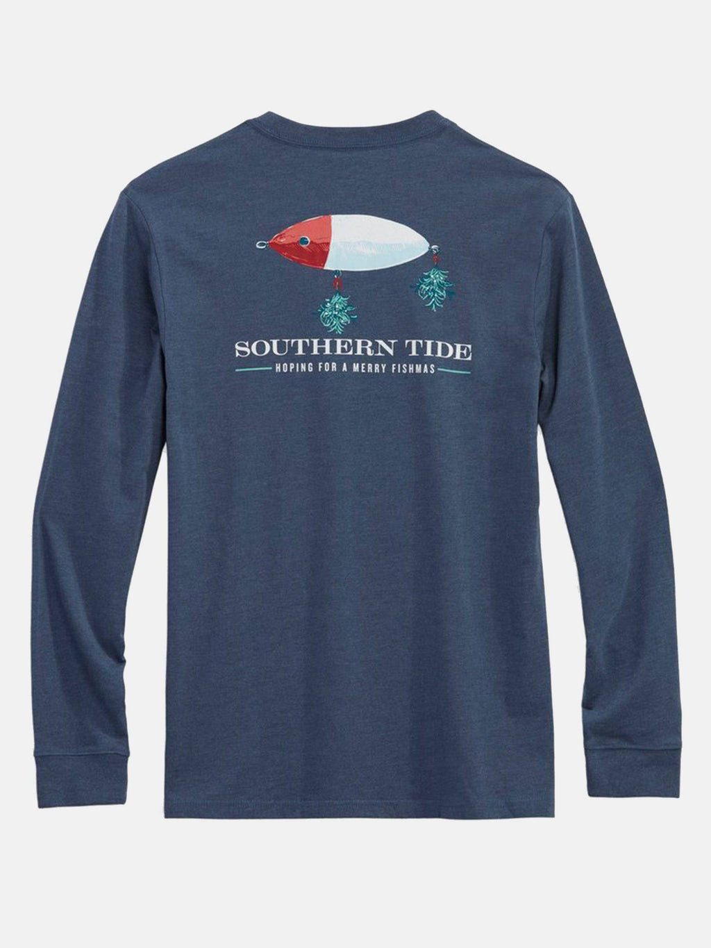 Southern Tide Men's Caught Under The Mistletoe Long Sleeve T-Shirt - Saint Bernard