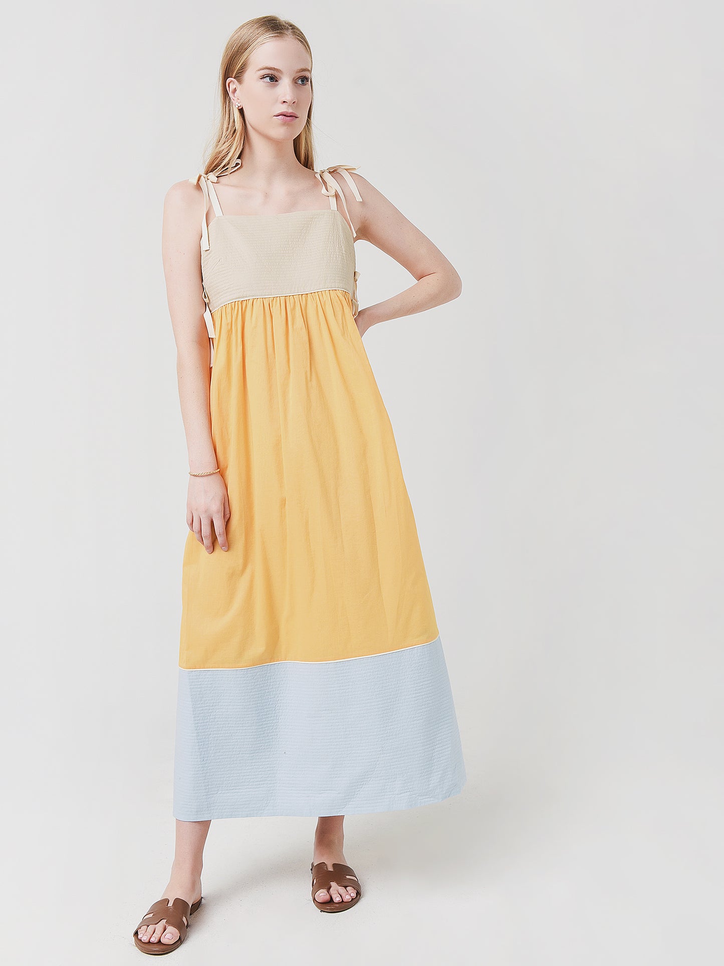 Tory Burch Women's Color Blocked Dress - Saint Bernard