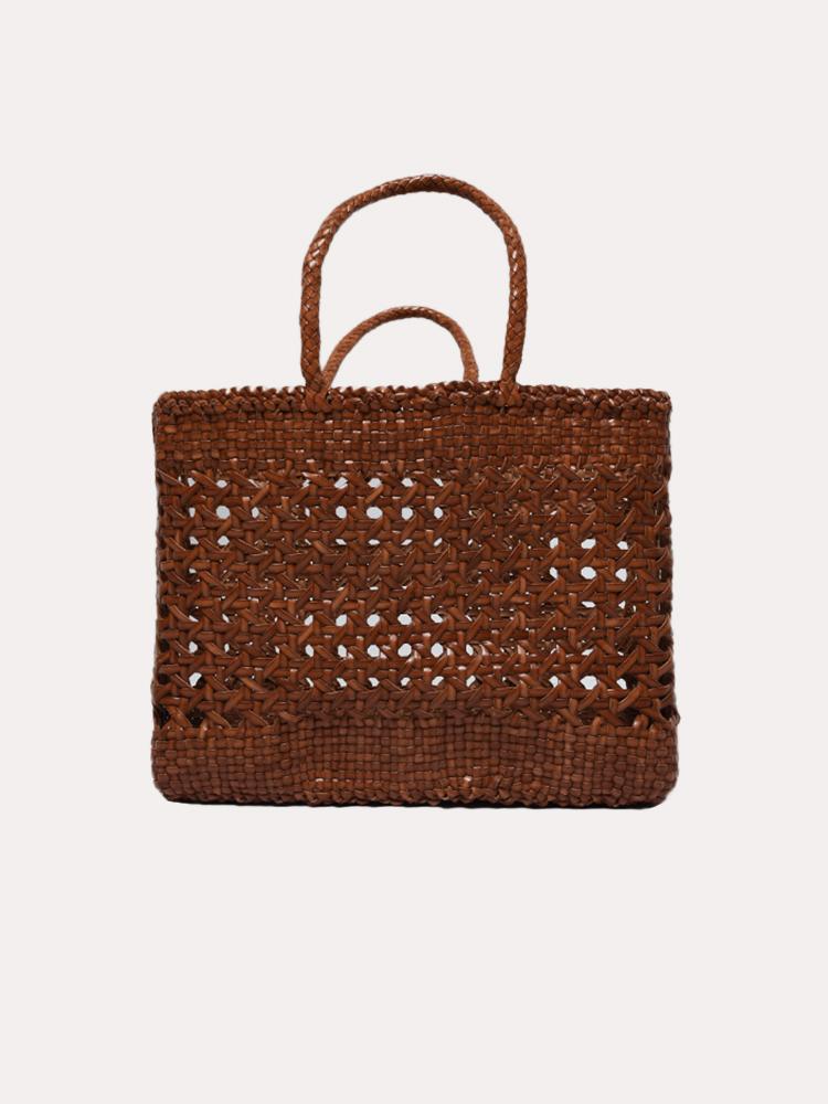 Dragon Diffusion Cannage Big Woven Leather Tote