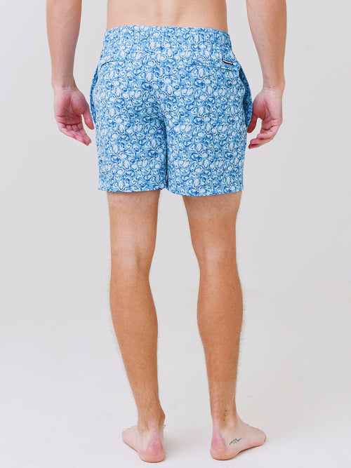 Southern Tide Men's Oysterfest Printed Swim Trunk