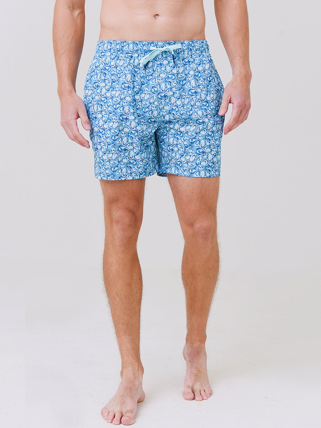 Southern Tide Men's Oysterfest Printed Swim Trunk - Saint Bernard