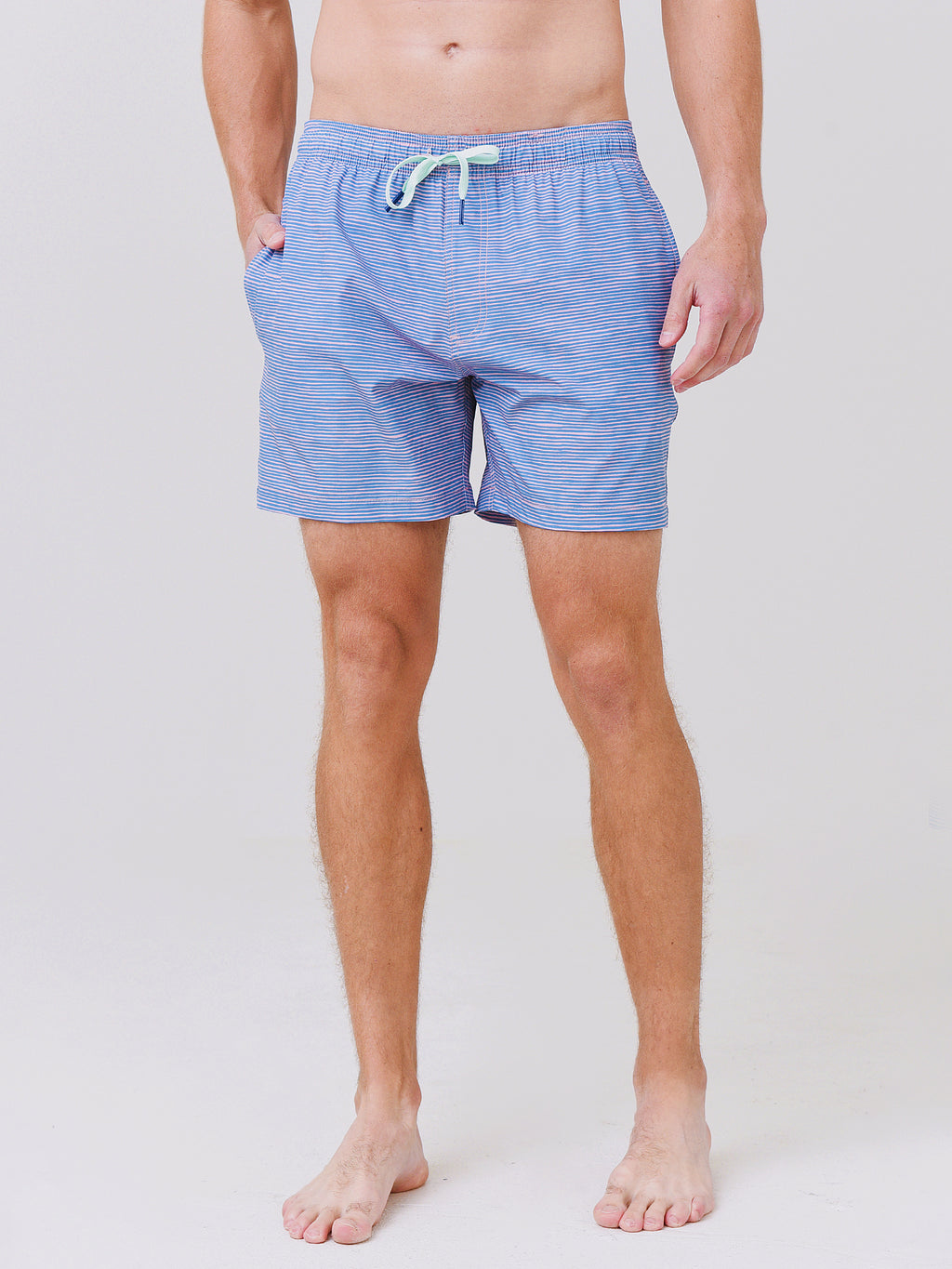 Southern Tide Men's Felton Stripe Swim Trunk - Saint Bernard