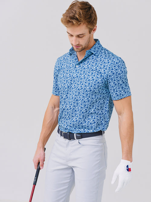 Southern Tide Men's Aston Print Performance Polo
