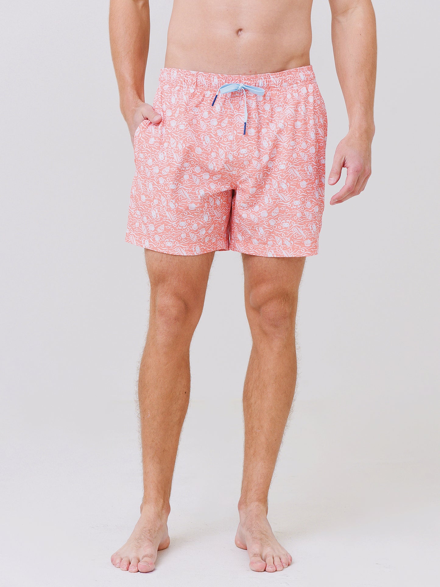 Southern Tide Men's Shell of a Good Time Swim Trunk - Saint Bernard