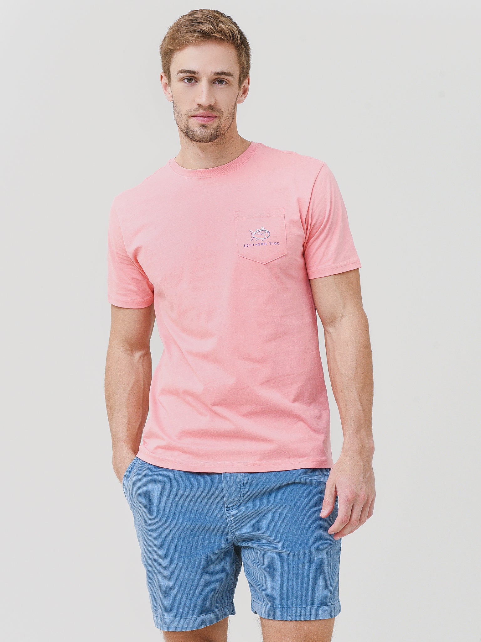 Southern Tide Men's Stay Frosty Tee - Saint Bernard