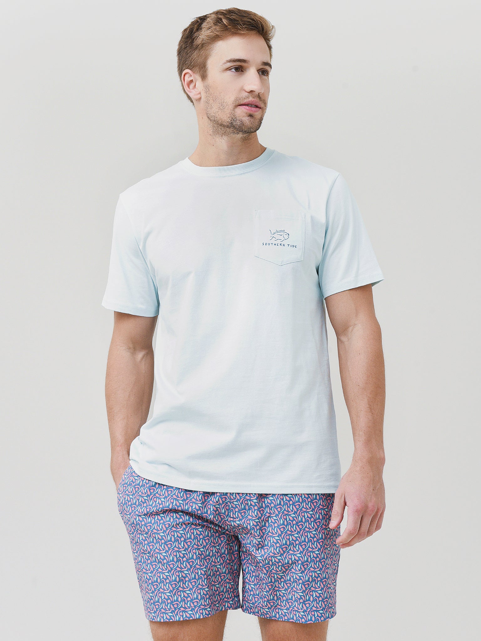 Southern Tide Men's Stay Frosty Tee - Saint Bernard