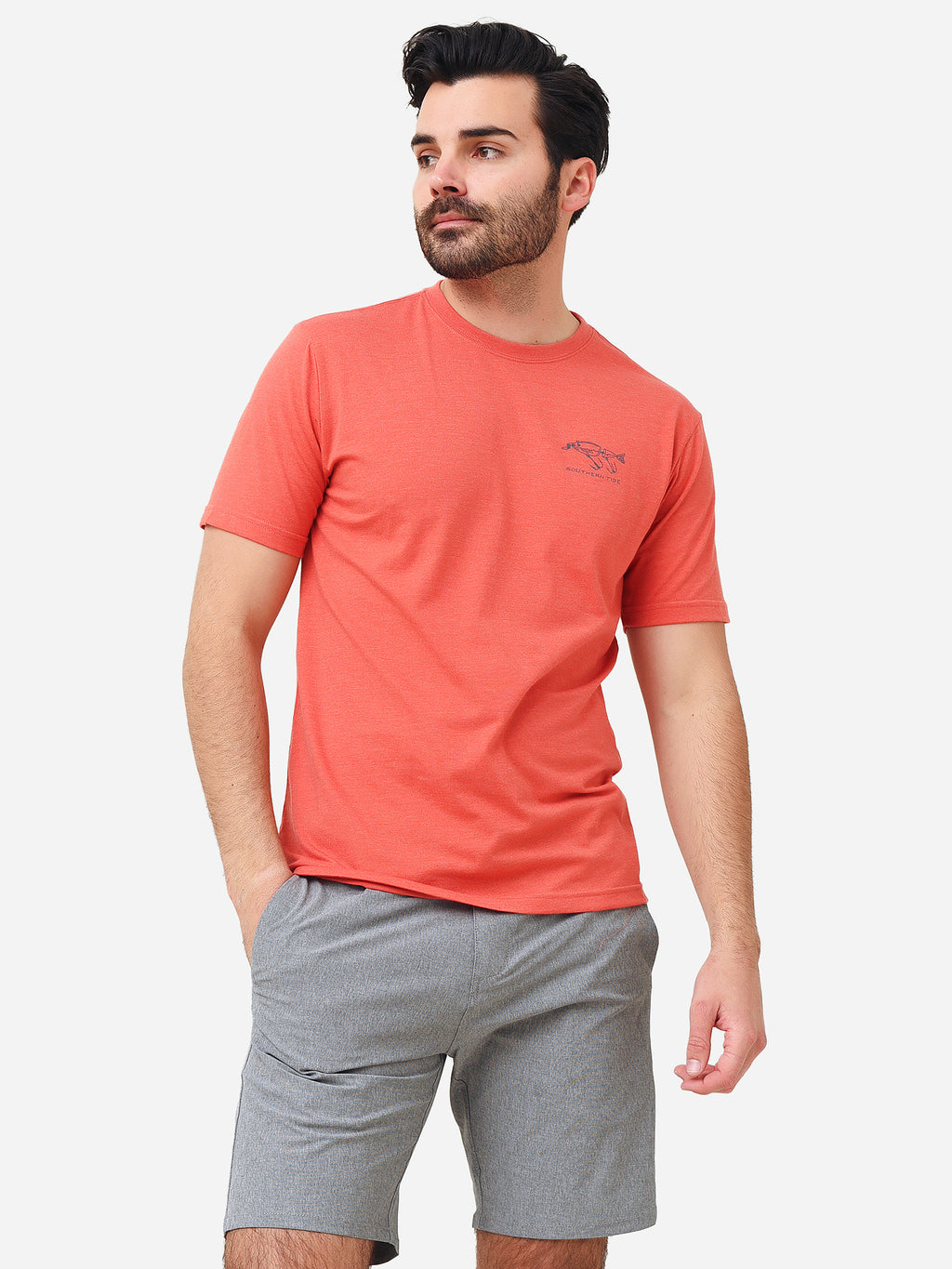 Southern Tide Men's Lure Banner Heather T-Shirt - Saint Bernard