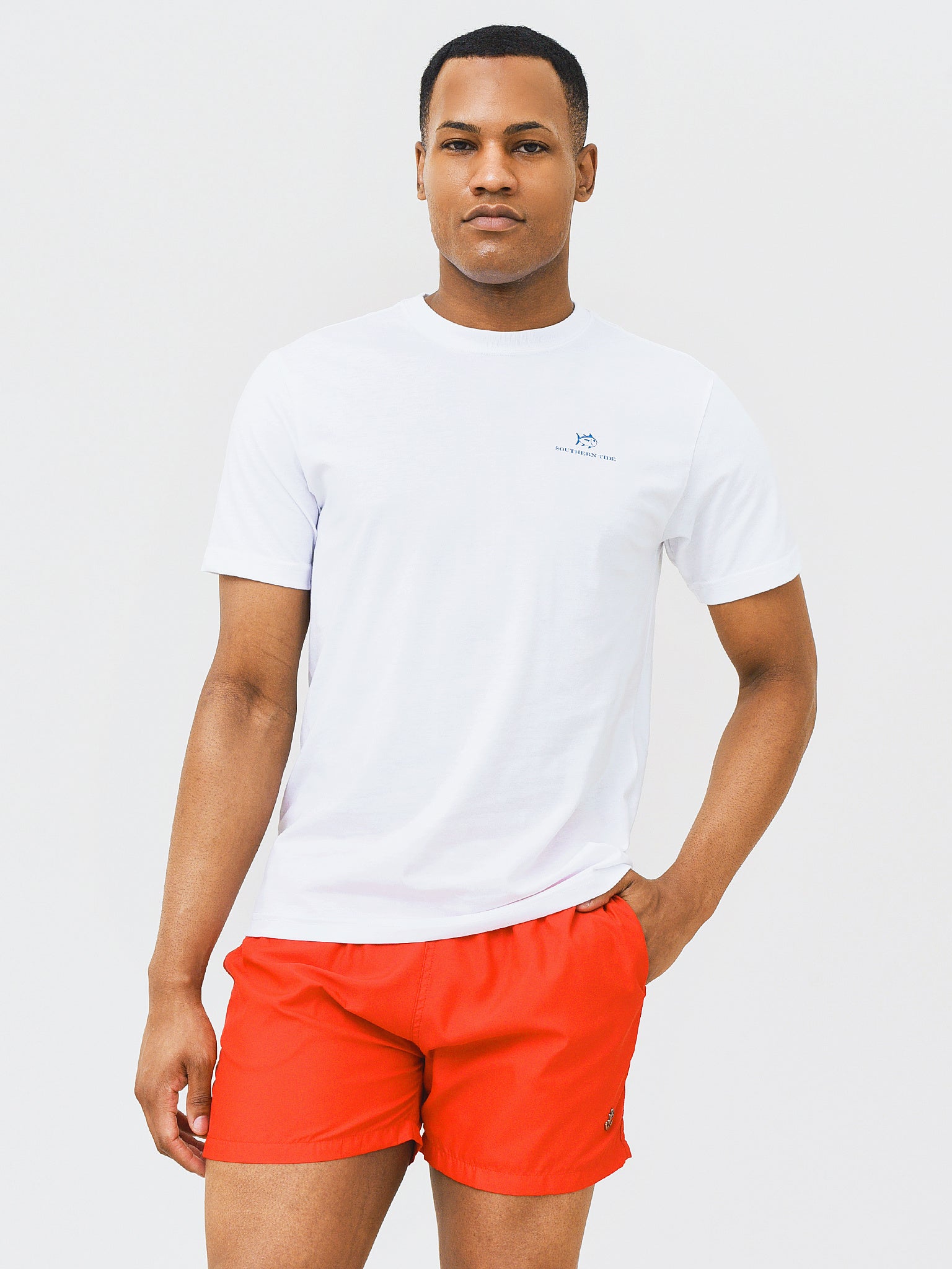 Southern Tide Men's Oyster SkipJack Tee - Saint Bernard