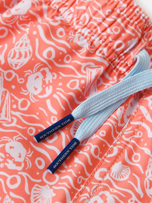 Southern Tide Boys' Shell of a Good Time Swim Trunk