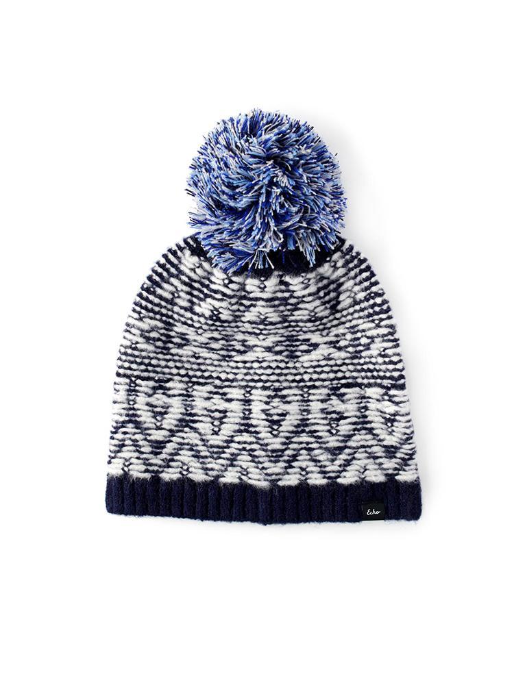 Echo Removable Pom Jacquard Hat - Saint Bernard