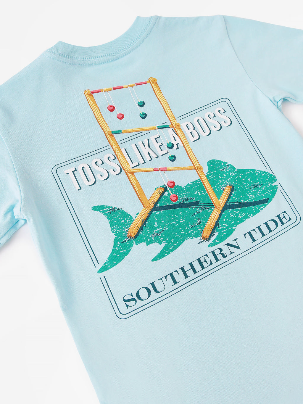 Southern Tide Boys' Toss Like A Boss Ladderball T-Shirt - Saint Bernard