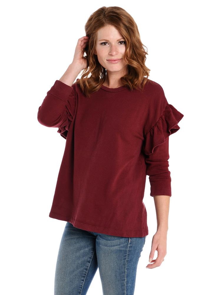 Current Elliot The Ruffle Sweatshirt - Saint Bernard