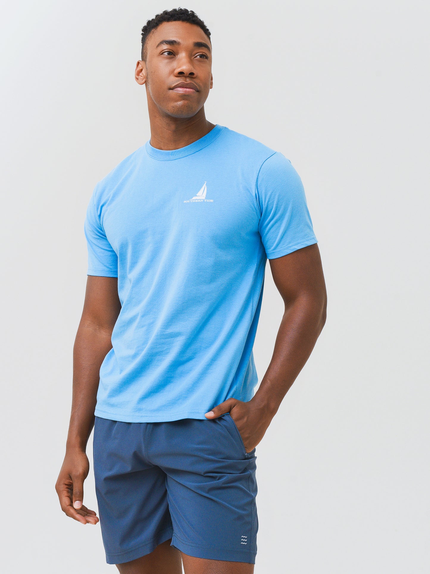 Southern Tide Men's American Sloop Sail T-Shirt - Saint Bernard