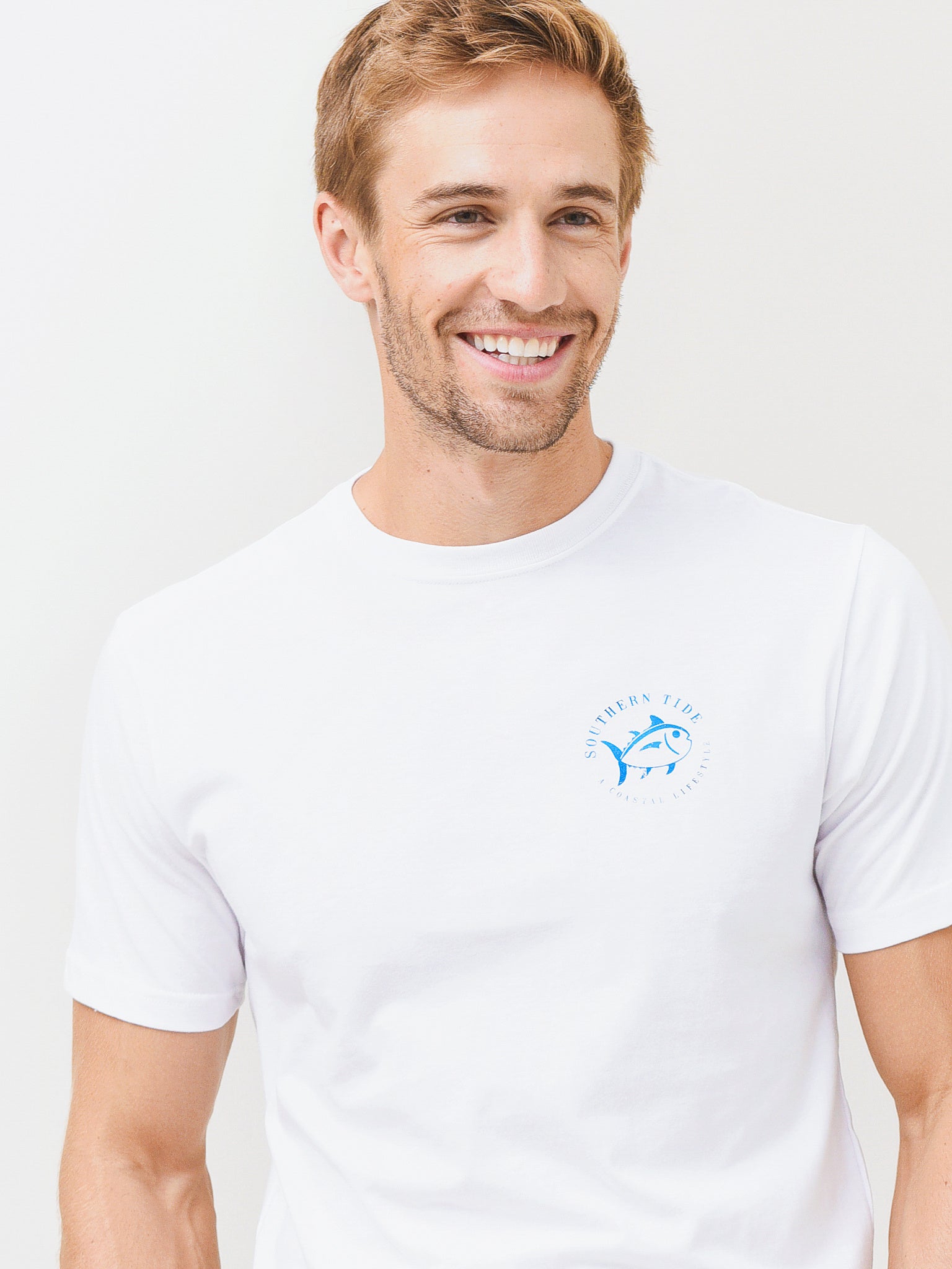 Southern Tide Men's Tuna Press T-Shirt - Saint Bernard