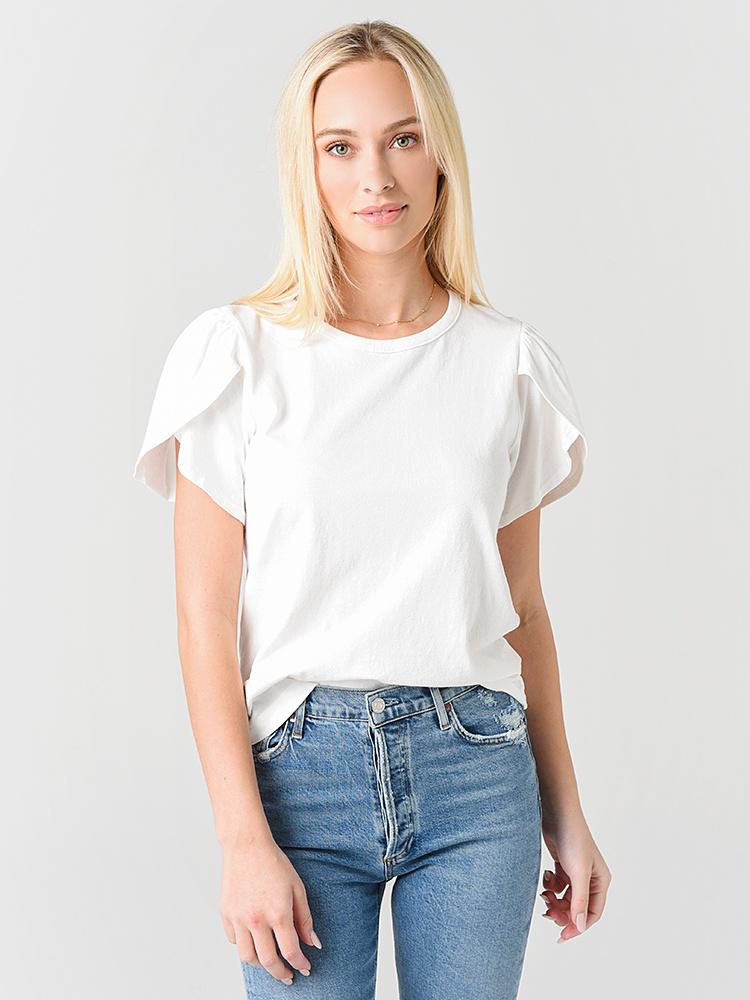Citizens of Humanity Women's Adele Tulip Sleeve T-Shirt - Saint Bernard