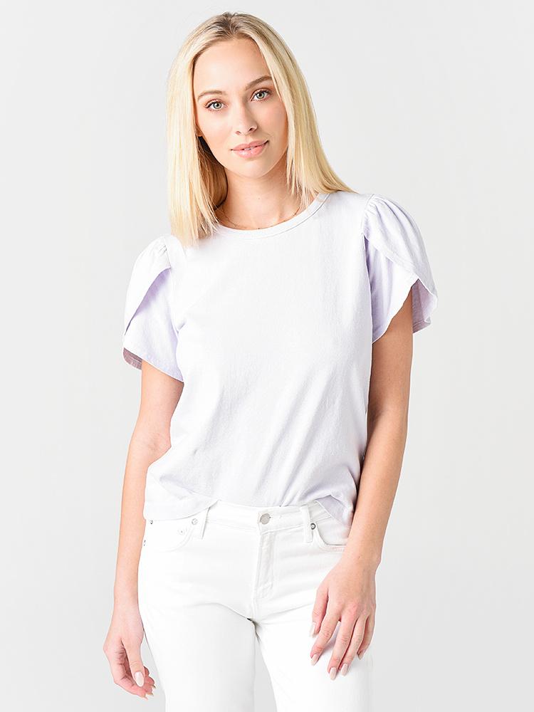 Citizens of Humanity Women's Adele Tulip Sleeve T-Shirt - Saint Bernard
