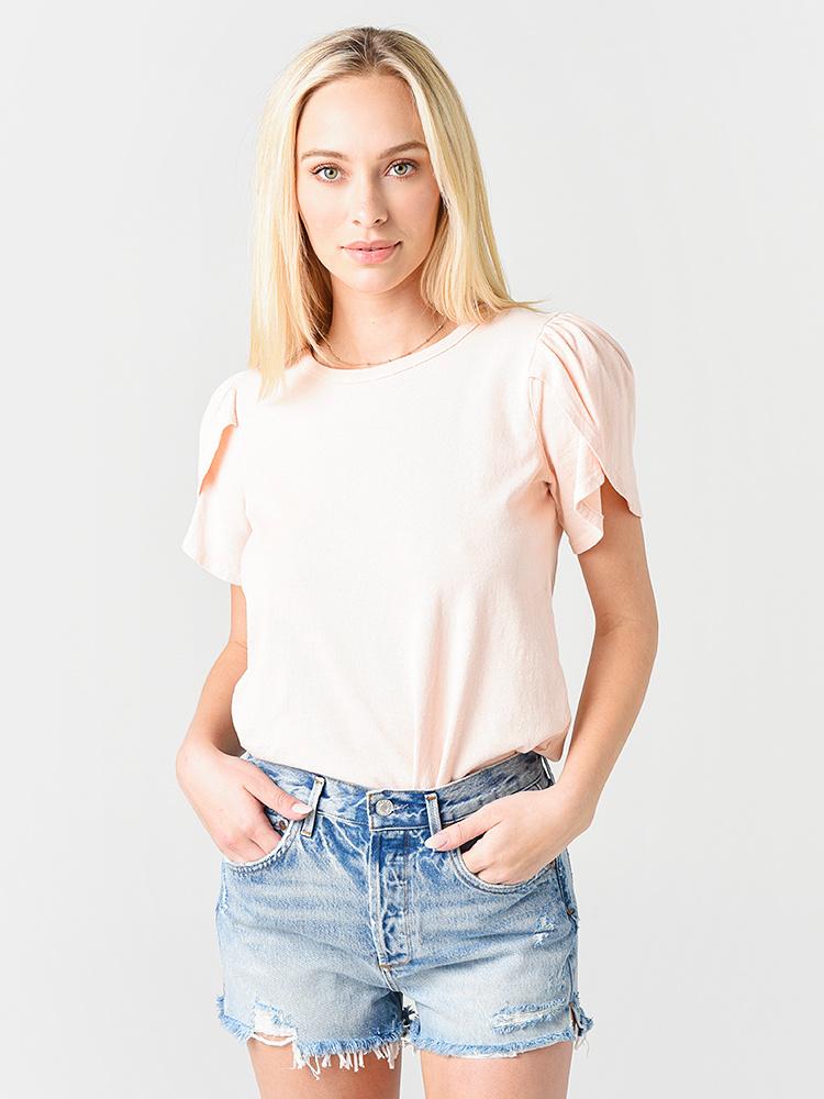 Citizens of Humanity Women's Adele Tulip Sleeve T-Shirt - Saint Bernard