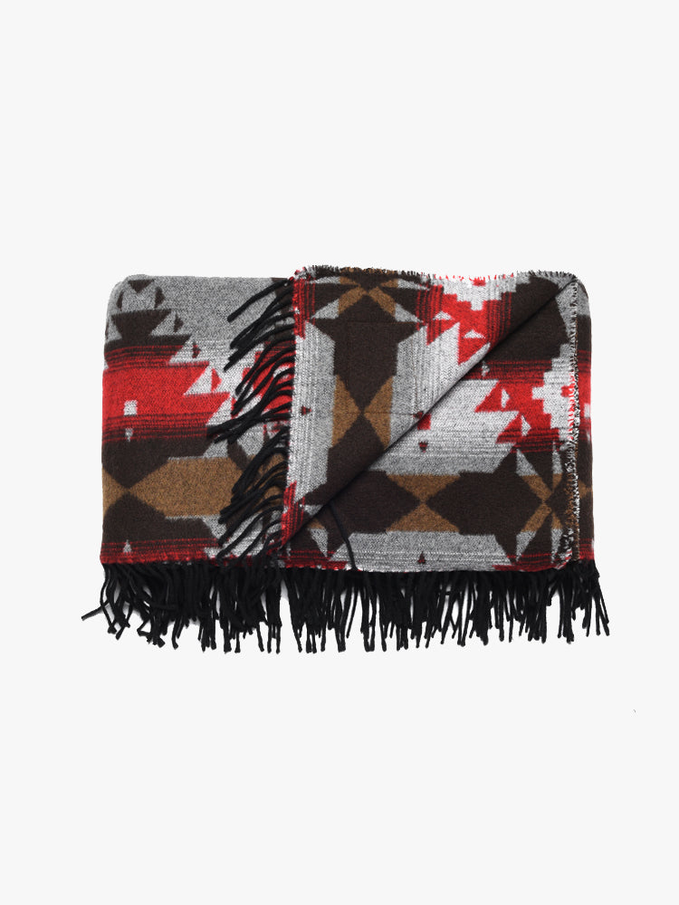 True Grit Tribal Fringes Blanket - Saint Bernard