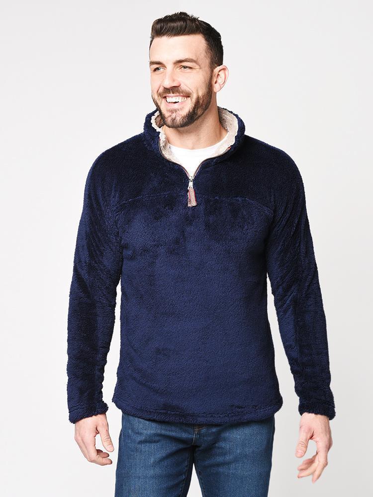 True Grit Double Plush 1/4 Zip Pullover - Saint Bernard