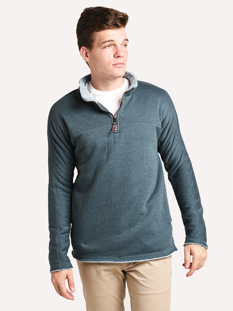 True Grit Fleece & Fur 1/4 Zip Sweater - Saint Bernard