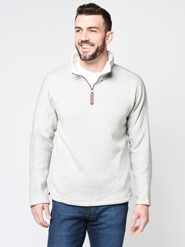 True Grit Varsity Fleece 1/4 Zip - Saint Bernard