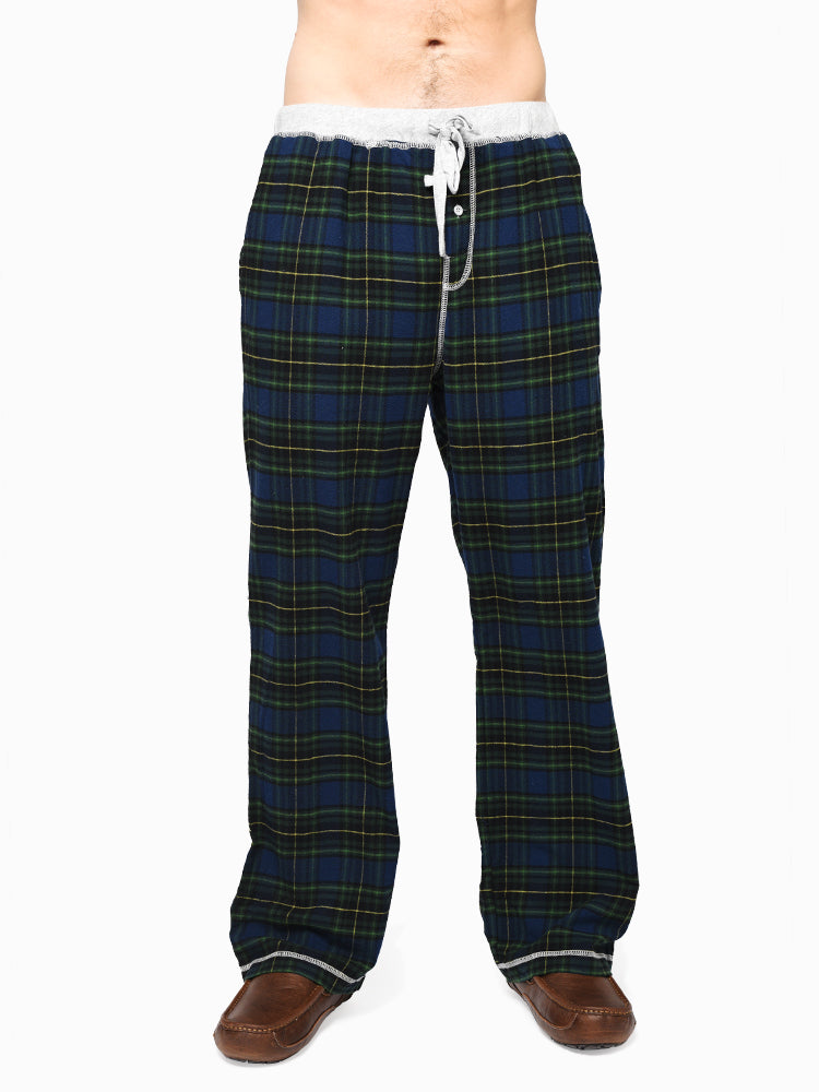 True Grit Melange Crossroads Checks Flannel Pant - Saint Bernard
