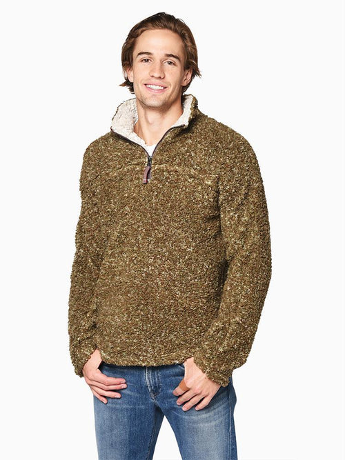 True Grit Men’s Texture Sherpa ¼ Zip Pullover