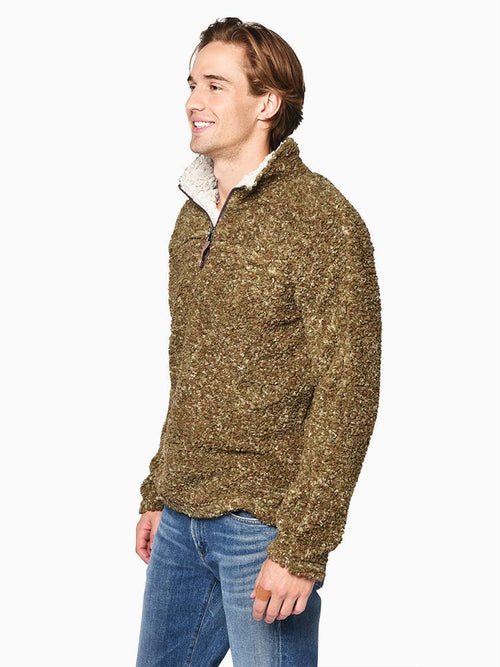True Grit Men’s Texture Sherpa ¼ Zip Pullover