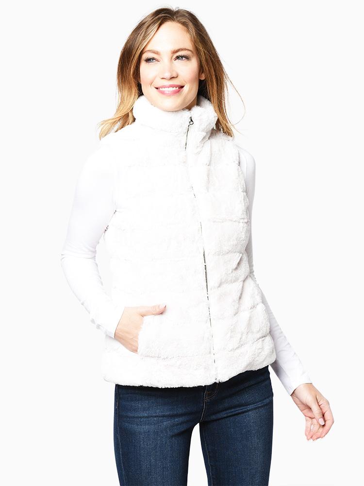 Dylan Women’s Fur Love Vest - Saint Bernard