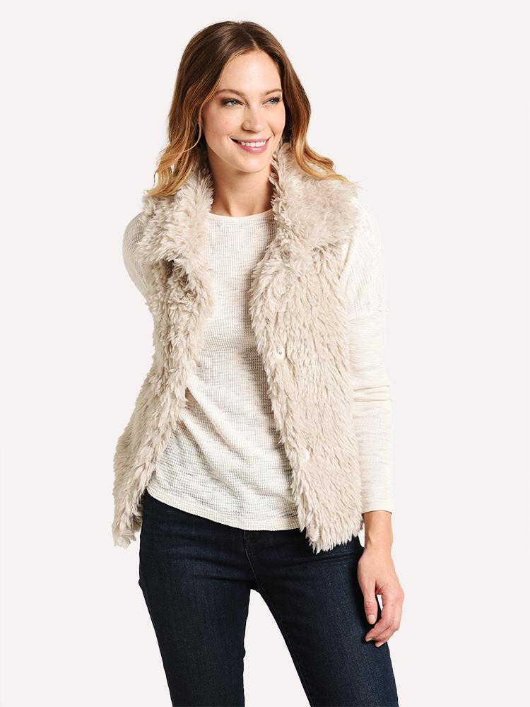 Dylan Fluffy Sherpa Vest - Saint Bernard